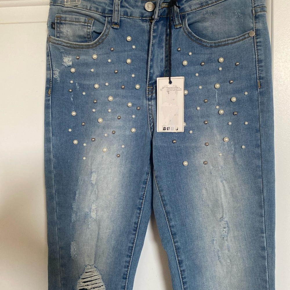 Judy Blue skinny fit with pearls